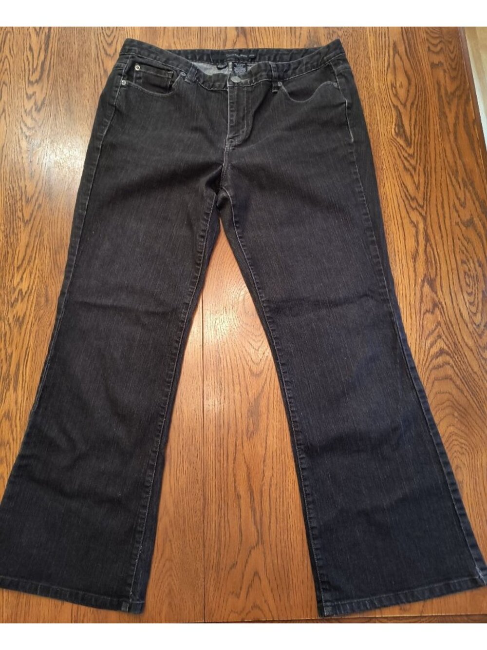 Calvin Klein Ultimate Bootcut Jeans 33/16 Dark Wash Cotton Blend 28" Inseam - Picture 9 of 9